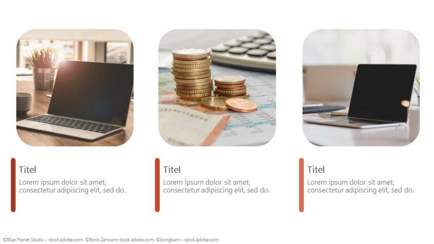 Bildlayout mit abgerundeten Quadraten